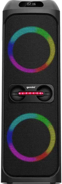 Gemini GHK-2800 Bluetooth Speaker System with LED Party Lighting