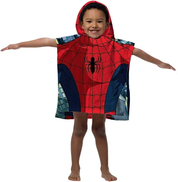 Jay Franco Spiderman Hooded Towel Poncho