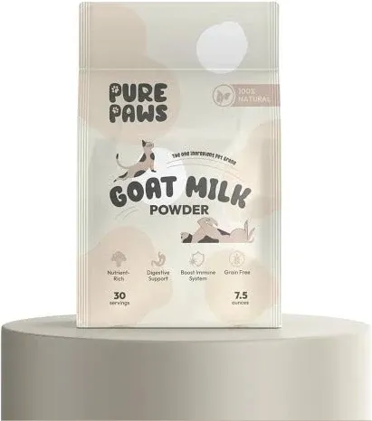 Pure Paws Goat Milk Powder for Dogs, Puppies, Cats, and Kittens