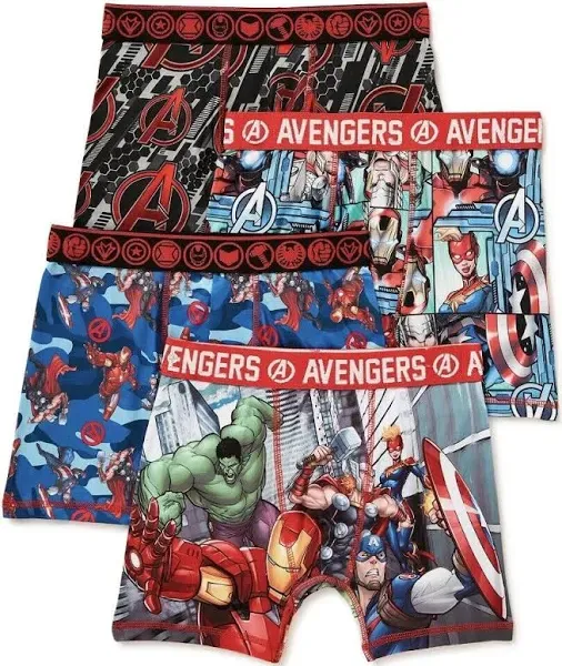 The Avengers Boys 4-Pack Boxer Briefs