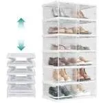 SONGMICS Foldable Shoe Boxes (12 Pack)