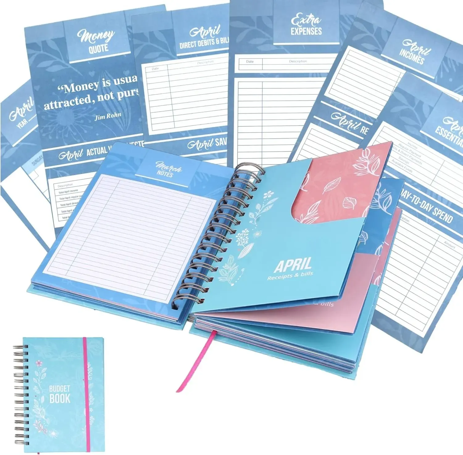 Bill Organizer Budget Planner Book - Monthly Budget Notebook and Expense Tracker