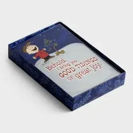 DaySpring - Peanuts Christmas - Good Tidings of Great Joy - 18 Christmas Boxed Cards & Envelopes, KJV