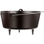 Lodge Seasoned Cast Iron Deep Camp Dutch Oven - 12 Inch / 8 Quart