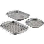 Total Nonstick Toaster Oven & Personal Pizza Pan 4-Pc. Baking Set