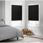 Eclipse Blackout Paper Pleated Cut-to-Width Shade Set of 4, 48" x 72" - Black