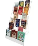 6-Tier 18x5.5x2.5&#034; Wire Tabletop Display Rack Greeting Card Book CD DVD Stand