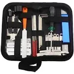 Guitar Tool Kit Repairing Maintenance Tools String Organizer String Action Ruler Gauge Measuring Tool Hex Wrench Set Files Fingerboard Guard Understring Radius Gauges Guitar Fret Rocker Leveling