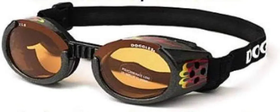 Doggles - ILS Small Flames Frame / Orange Lens