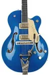 Gretsch G6120TG Players Edition Nashville Hollow Body - Azure Metallic