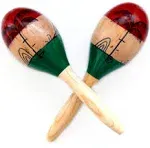 Maracas2psc 10inch Large Wood Rumba Shakers SetLatin Hand Percussion with F