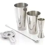 Barfly M37101 Basics Cocktail Set, 5-Piece, Stainless Steel