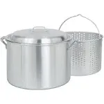 Bayou Classic 4020 20 Qt Restaurant Grade Aluminum Fryer Steamer Pot