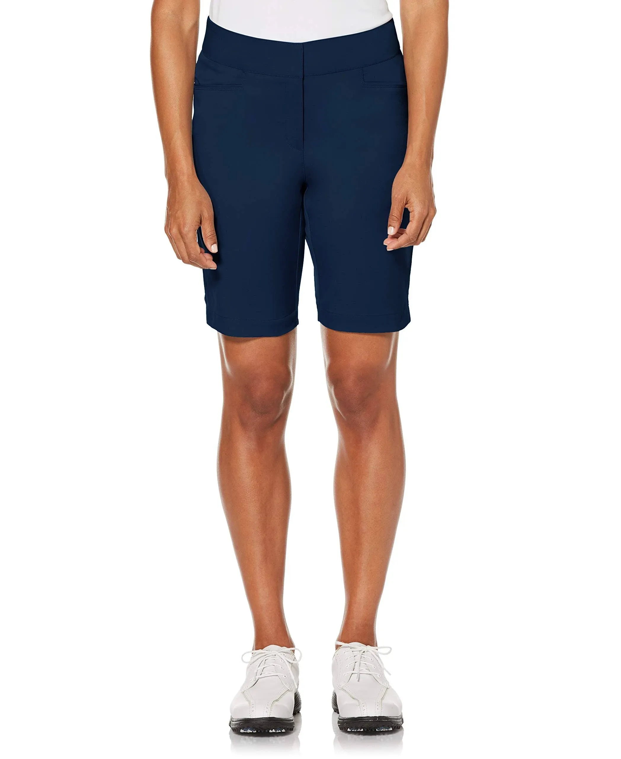 Pga Tour Womens Golf Bermuda Shorts - Navy - 8