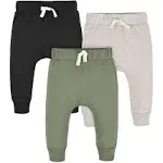 Gerber 3-Pack Baby & Toddler Boys Green & Black Premium Jogger - Newborn