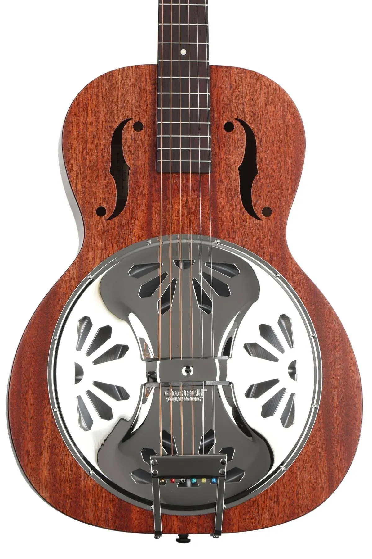 Gretsch G9200 Boxcar Round-neck, Mahogany Body Resonator - Natural, Padauk Fingerboard