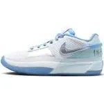 Nike Boys Ja 1 SE - Basketball Shoes White/Glacier Blue/Metallic Silver Size 01.0