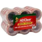 Duck Heavy-Duty Carton Packaging Tape, 1.88" x 55yds, Clear, 24/Pack