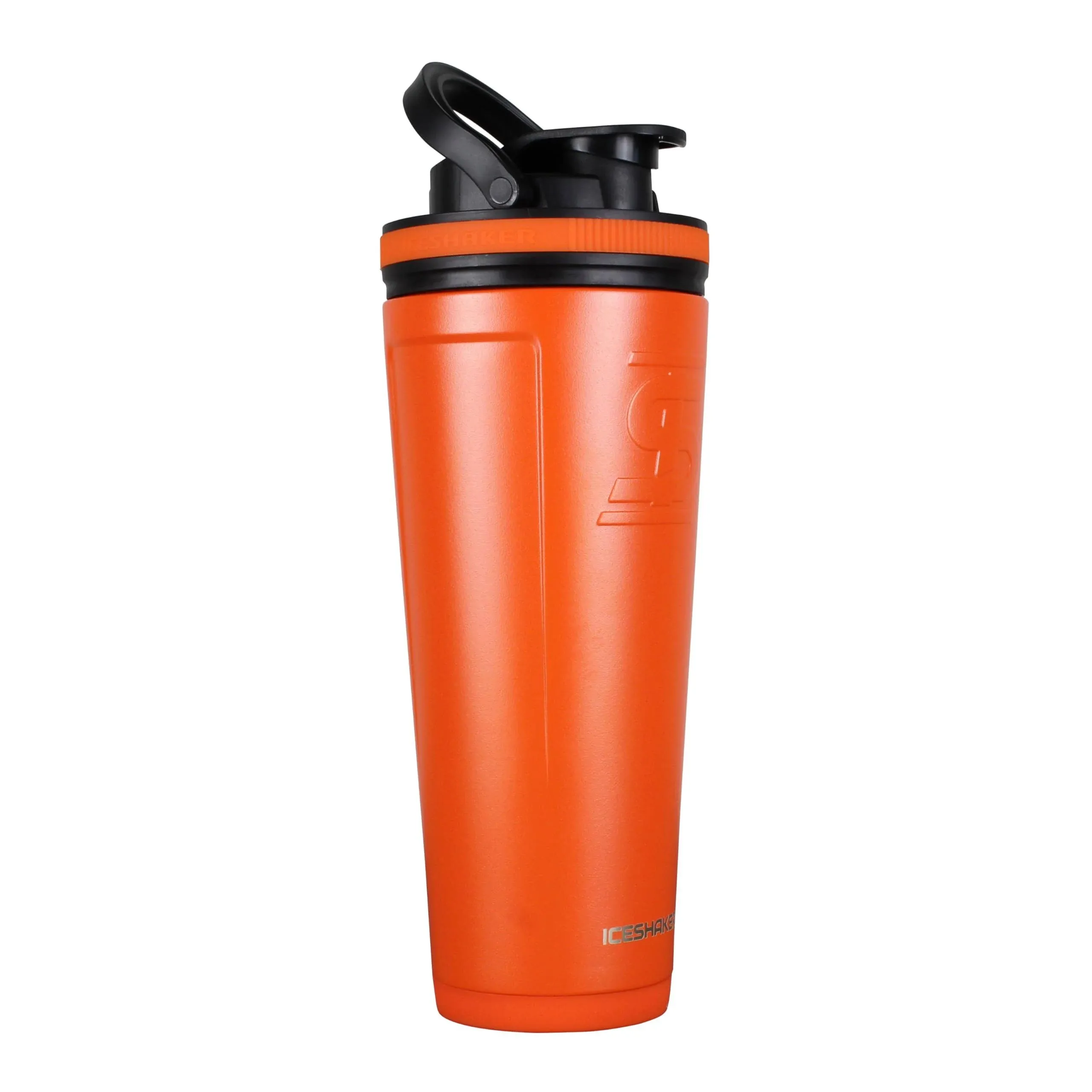 Ice Shaker 36Oz Stainless Steel Protein Shaker Bottle, Leak-Proof Gym Water Bottle, Keeps Drinks Ice-Cold for 40+ Hours, Orange, As Seen on Shark Tank