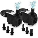 GROWNEER 2 Packs 550GPH Submersible Pump 30W Ultra Quiet Fountain 550 GPH 