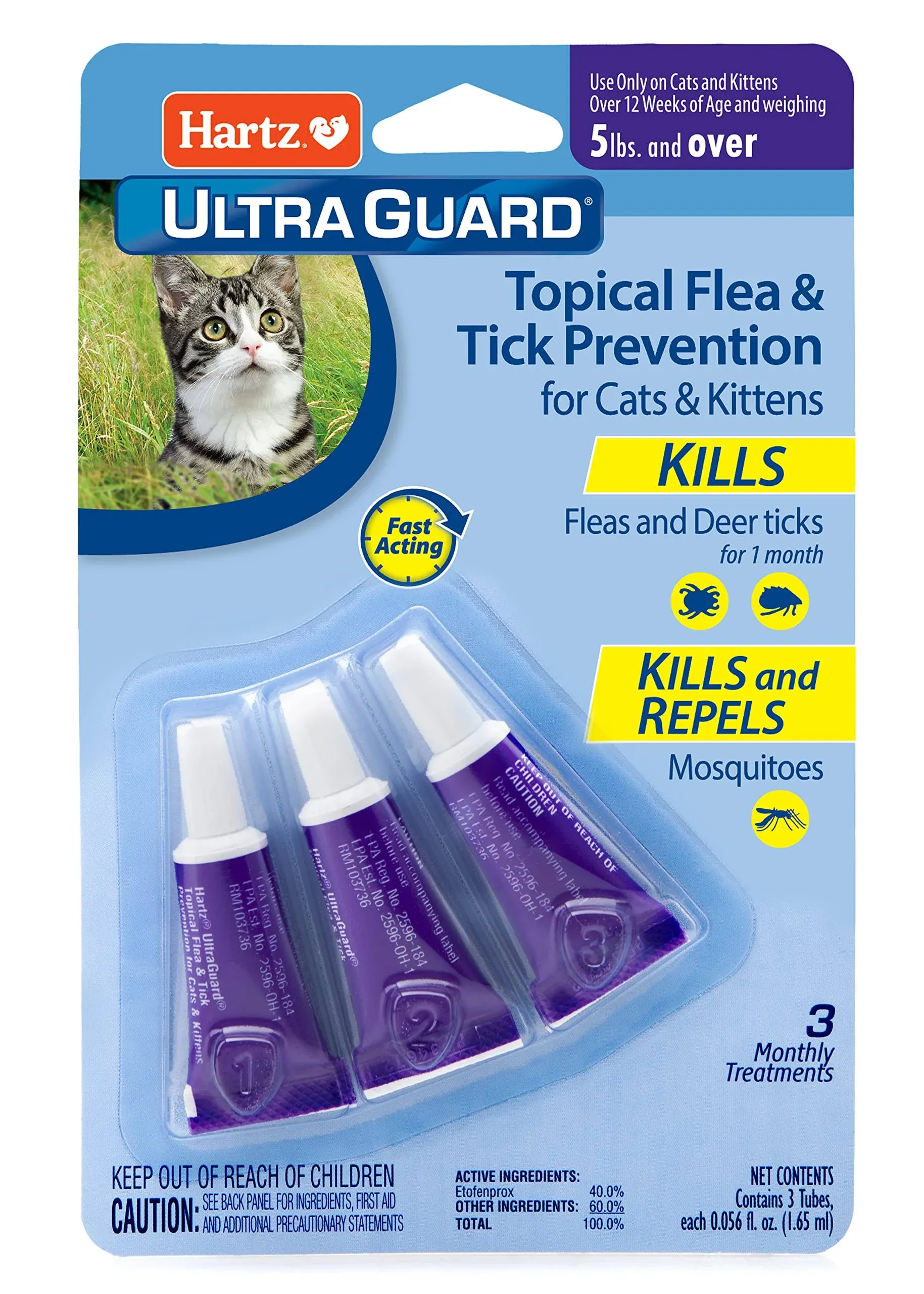 Hartz UltraGuard Topical Flea and Tick Prevention for Cats & Kittens