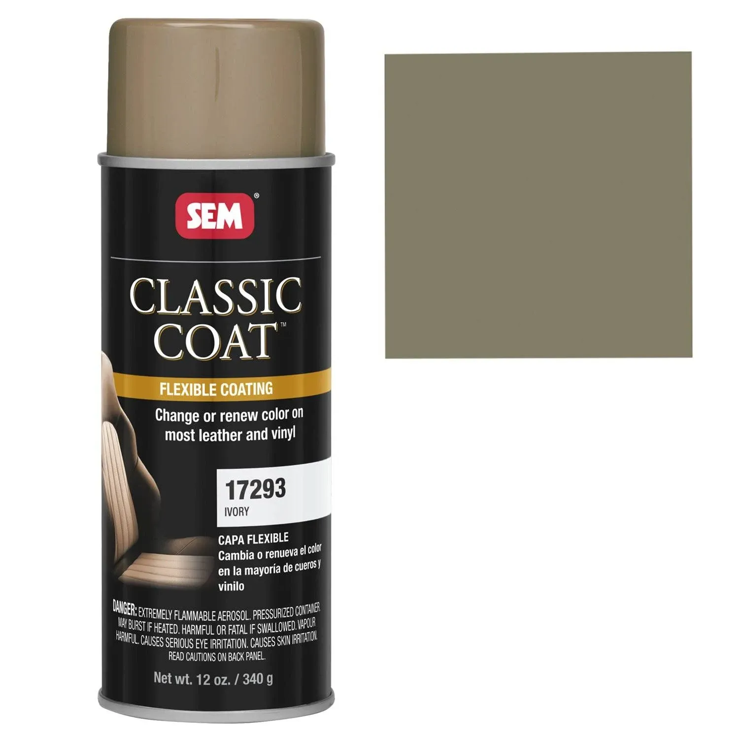 SEM Paints 17293 Classic Coat Ivory, 12oz Aerosol Can