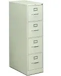 310 Series Vertical File, 4 Letter-size File Drawers, Light Gray, 15" 