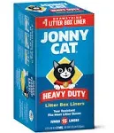 Jonny Cat Litter Box Liners: Heavy Duty - Tear & Leak Resistant - Drawstring Close - Jumbo, 15 Count