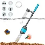 Carefree Fish 30W Electric Aquarium Gravel Cleaner with 6Ft Tubing 6IN1 Automatic Fish Tank Gravel Vacuum Fish Bowl Water Changer Wash Sand and Water Circulation