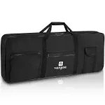 Vangoa 61 Key Keyboard Case Gig Bag Electric Piano Padded Case for 61 Key Black