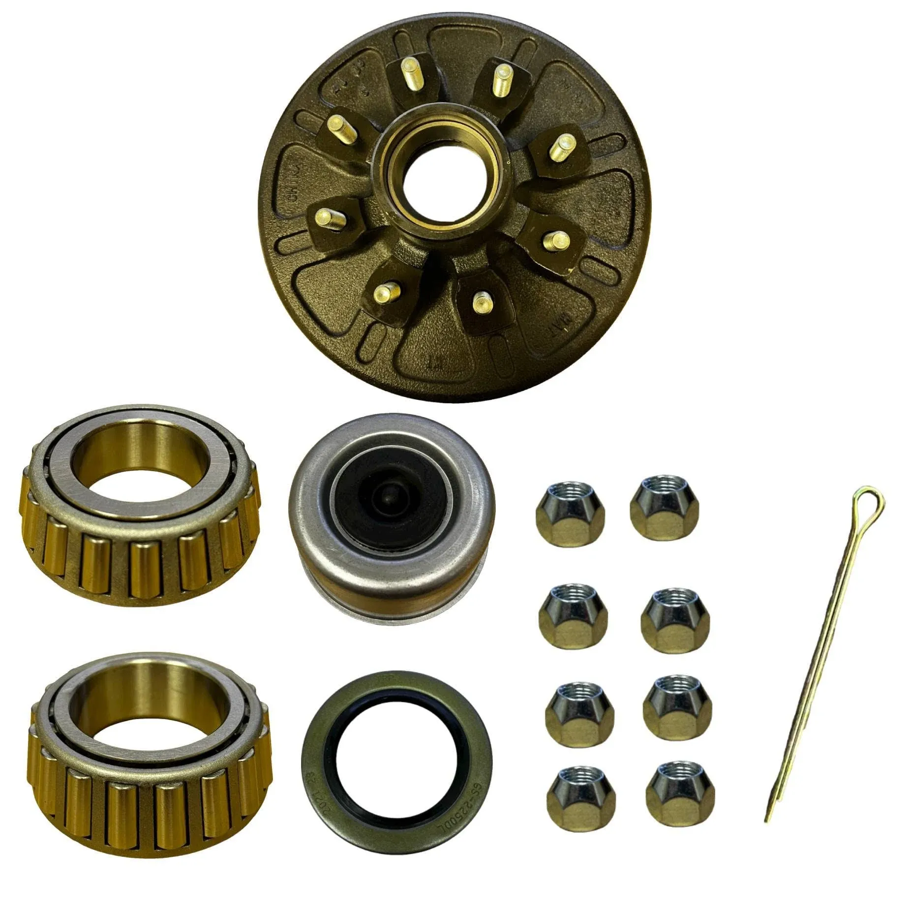 Trailer Brake Drums - 8 on 6.5 Brake Drum, 7,000 lb Trailer Axle - Trailer Brake Drum 8 Lug, Trailer Drum Brake Kit, 7k axle, 7k Trailer Brakes, 12x2 Trailer Brakes, Trailer Drum Hub Kit