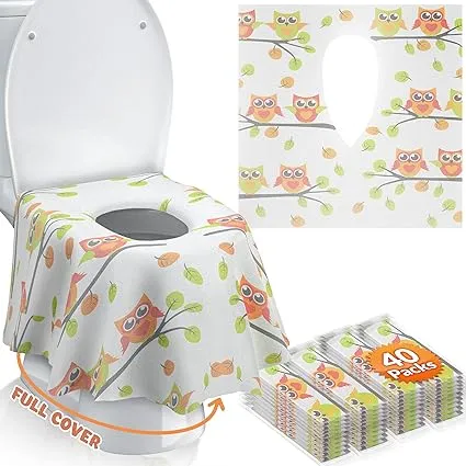 Gimars XL Large Full Cover Disposable Travel Toilet Potty Seat Covers - Individually