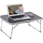 CHEERWELL Foldable Laptop Table, Bed Table for Study and Reading, Lap Desk Table, Breakfast Tray Table, Portable Mini Picnic Table, Folds in Half with Inner