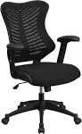 Flash Furniture High Back Designer Mesh Executive Swivel Ergonomic Office Chair with Adjustable Arms BL-ZP-806