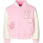 Barbie Girls Varsity French Terry Bomber Jacket