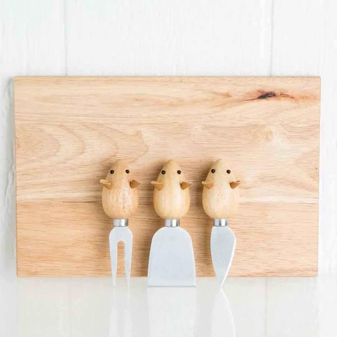 Kikkerland Mouse Cheeseboard Set