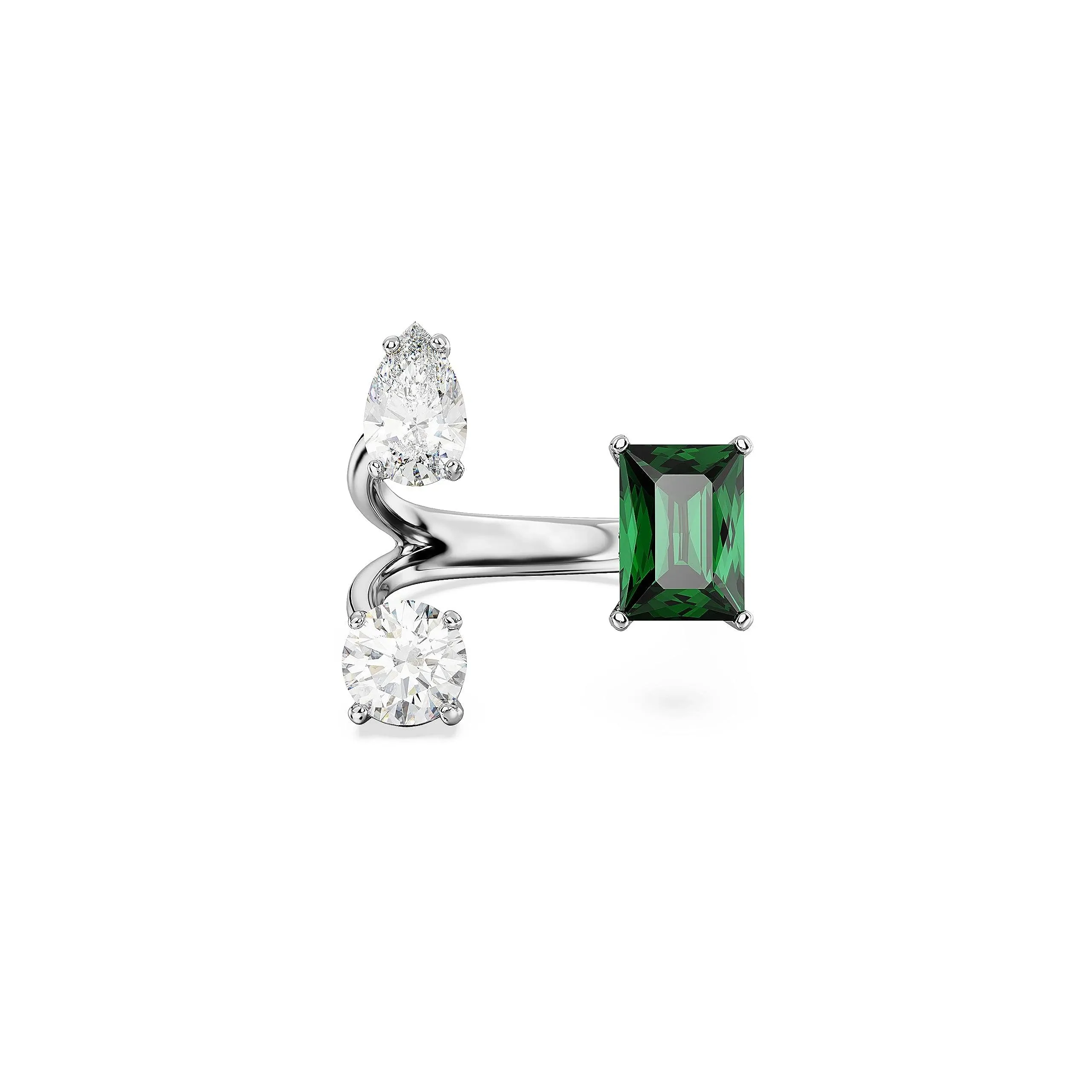 Swarovski Green Mesmera Open Ring (Size 8)