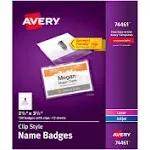 Avery Laser Inkjet Badge Insert - White 74461