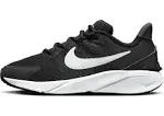 Nike Kids' Grade School Star Runner 4 Shoes, Size 6.5, Black/White