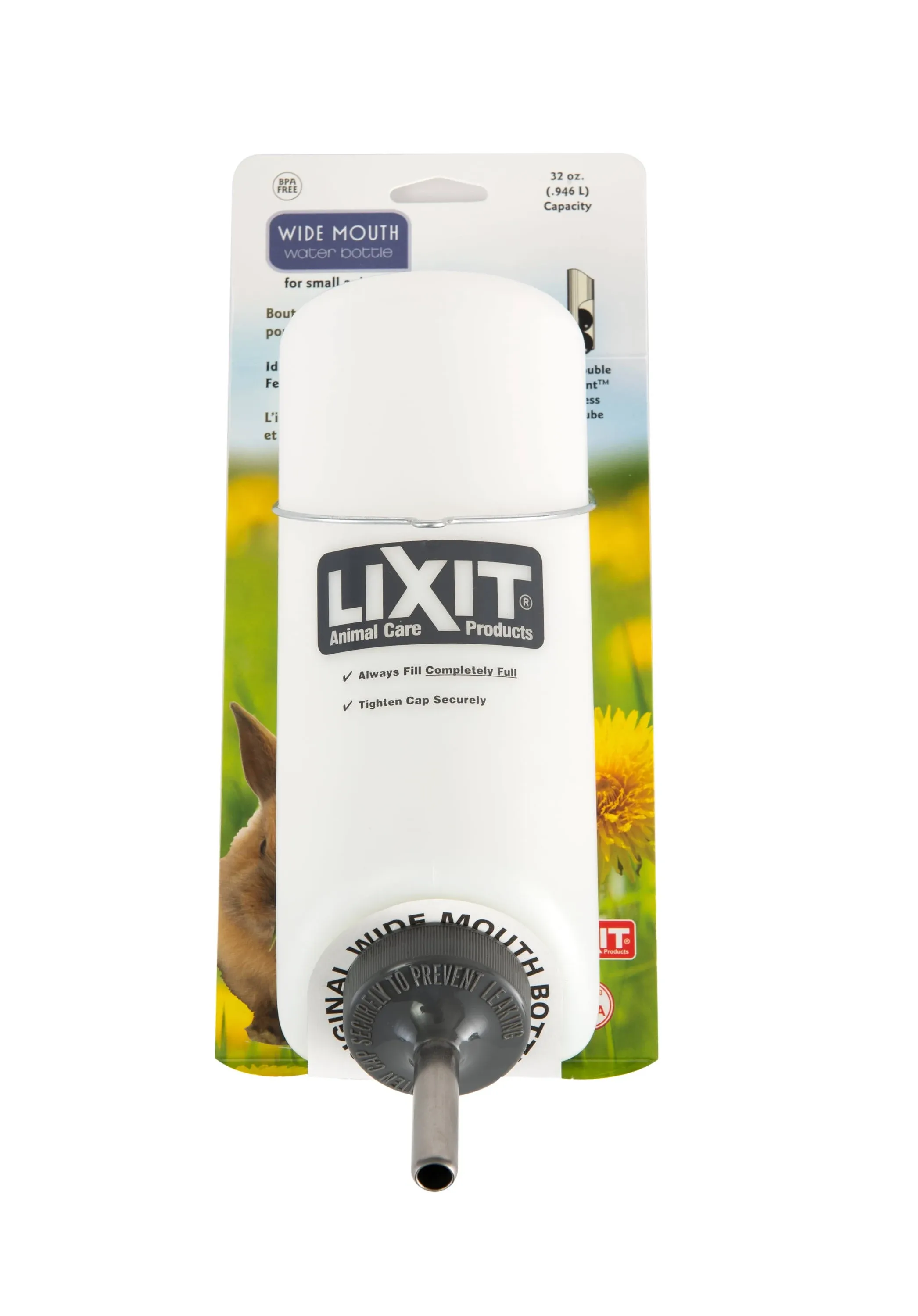 Lixit Rabbit Wide Mouth Water Bottle