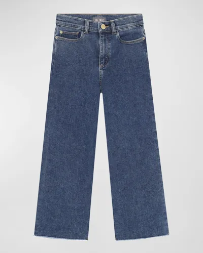 Kids' Little Girl's & Girl's Lily Wide-leg Jeans In Adams