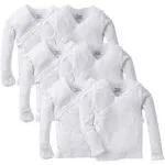 Gerber Baby 6-Pack Long-Sleeve Side-Snap Mitten-Cuff Shirt