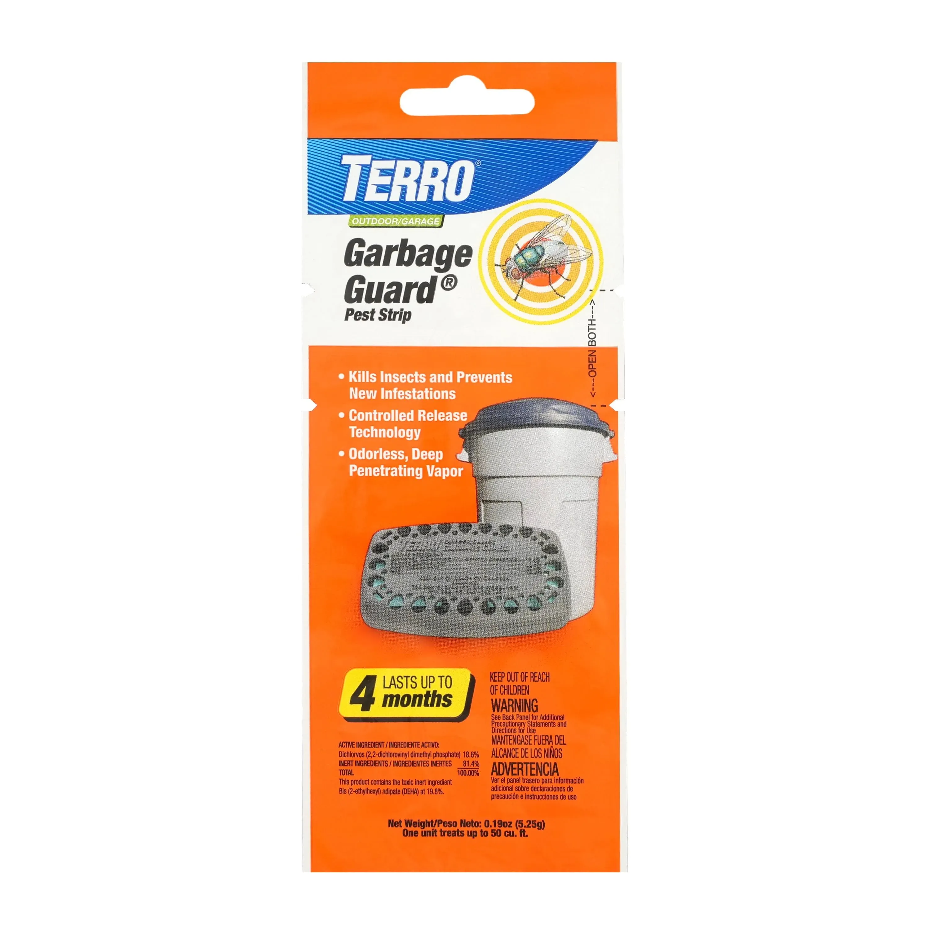 TERRO T800 Garbage Guard Trash Can Insect Killer - Kills Flies, Maggots, Roaches, Beetles, and Other Insects