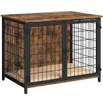 MAHANCRIS Dog Crate Furniture with Cushion, 31.5&#034; Wooden Heavy Duty Dog Kenne...