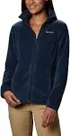 Columbia Women's Benton Springs Full Zip Fleece Jacket - Plus Size - 3X - Navy Blue