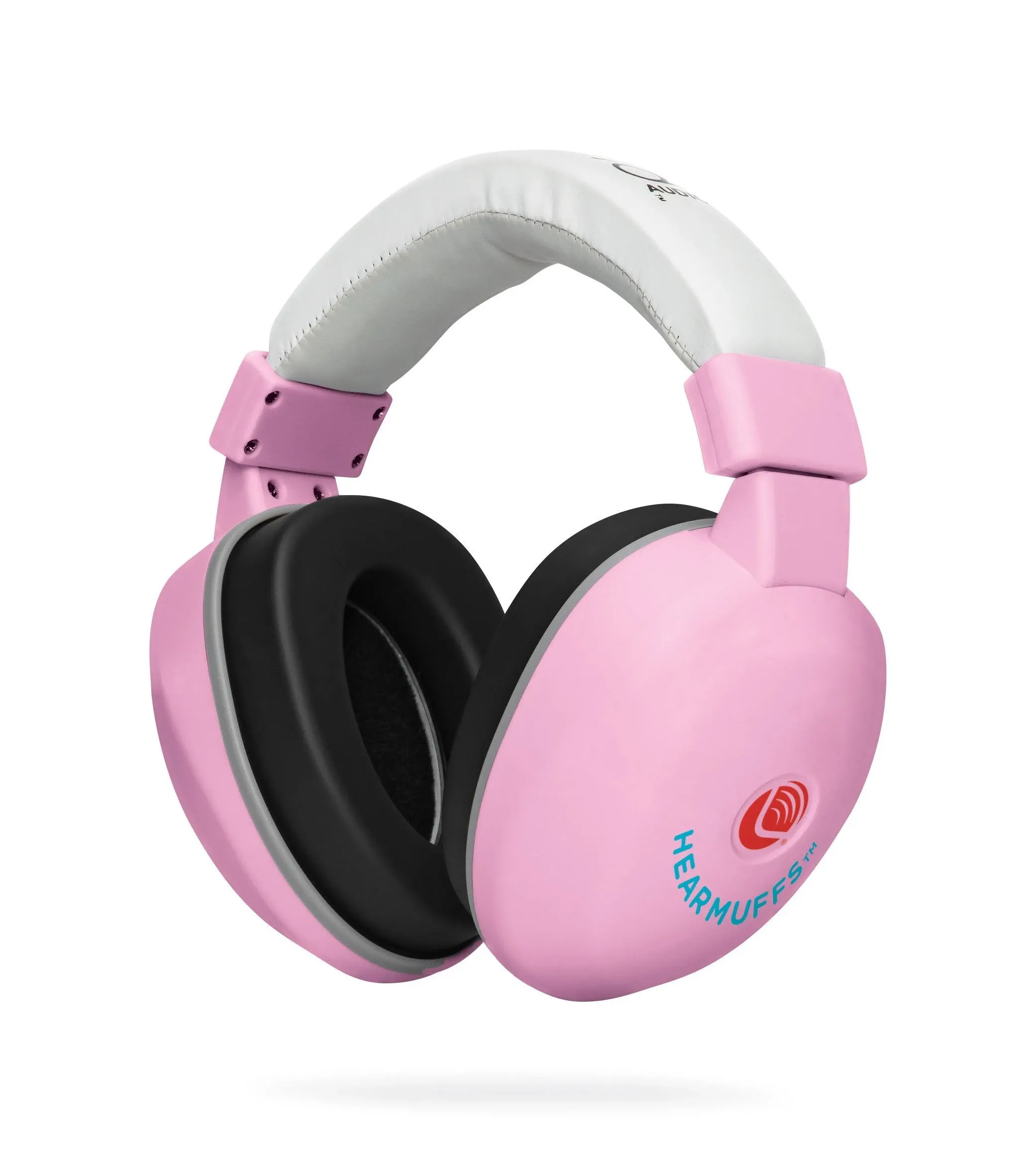 LUCID AUDIO BABY HEAR MUFFS 0-4 PINK AND WHITE NOISE MUFFLE EARMUFFS NEW