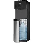 Avalon A4blwtrclr Water Dispenser, 3 or 5 Gallon Bottle, Stainless Steel & Black, Size: Large