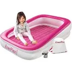 EnerPlex Kids Inflatable Portable Travel Bed with High Speed Pump - Pink