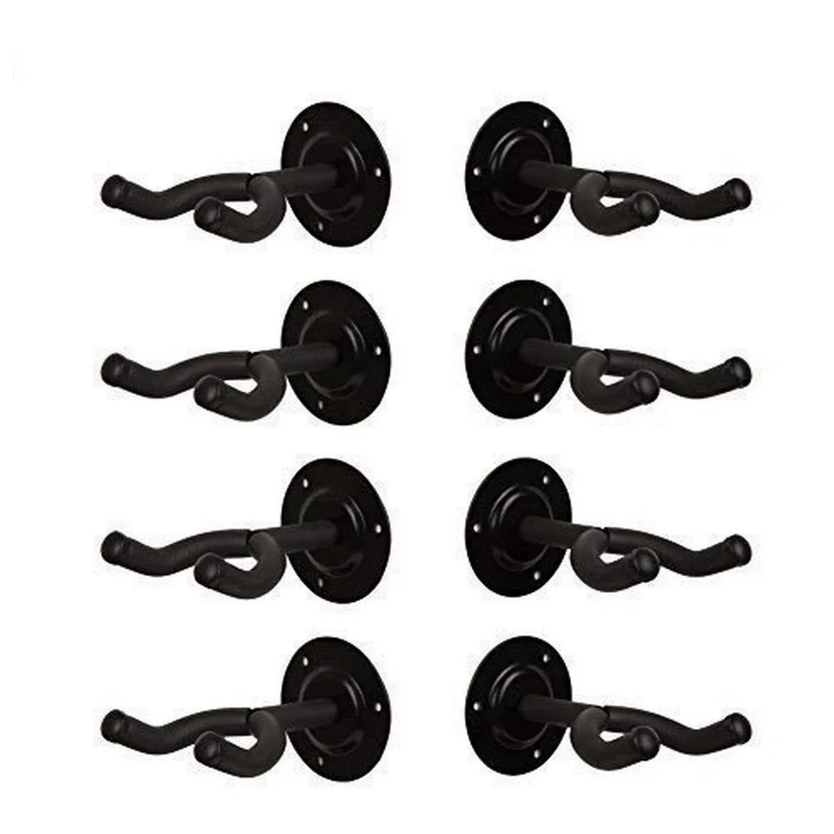 Topstage 8-Pack Wall Mount Guitar Rack Hangers Stand Holder Hook 8/Lot