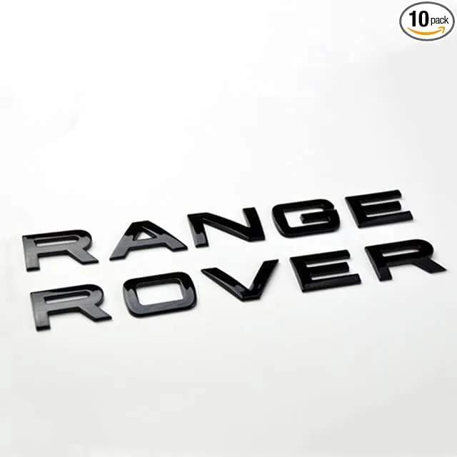 Manfox 3D Raised Head Cover Hood Front Letters Emblem/Tailgate rear Letters Emblem Sports Line Badge Letter emblem,3M Adhesive Backing Compatible for RA Rover accessories(American Flag)